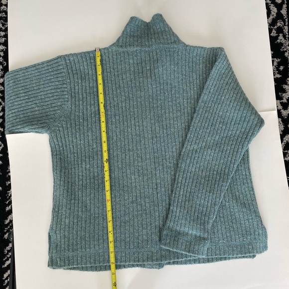 WOOLRICH women’s sweater SZ M soft pine green button up cardigan 100% wo… - Picture 4 of 9